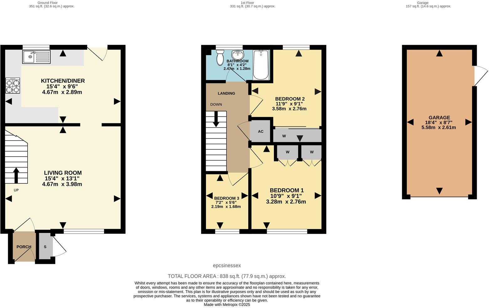 Salix Road, Grays floorplan