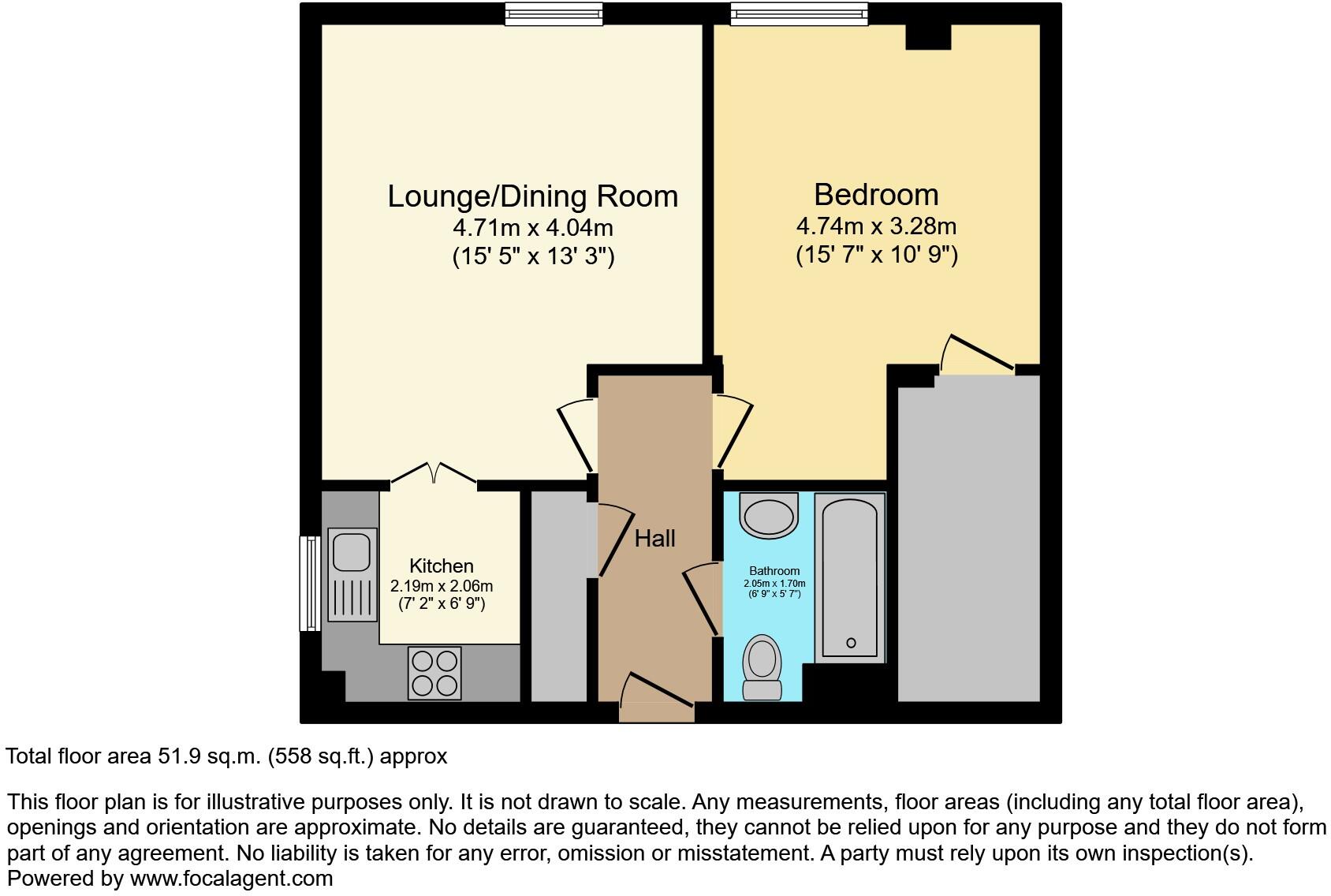 Haddon Court, Buxton floorplan