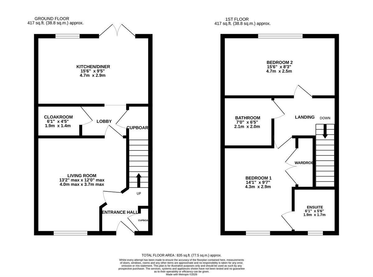 Poffley Road, Swanscombe, DA10 floorplan
