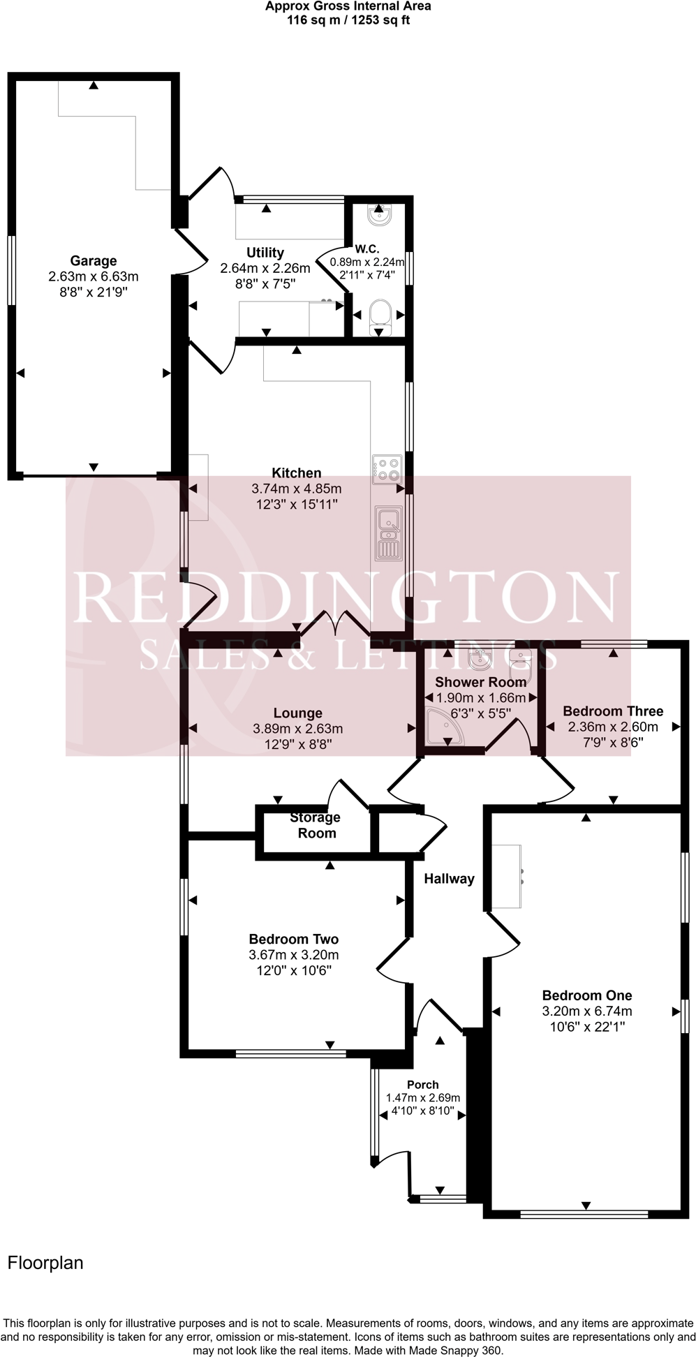 Peterfield Road, Whitwick, Coalville, LE67 floorplan