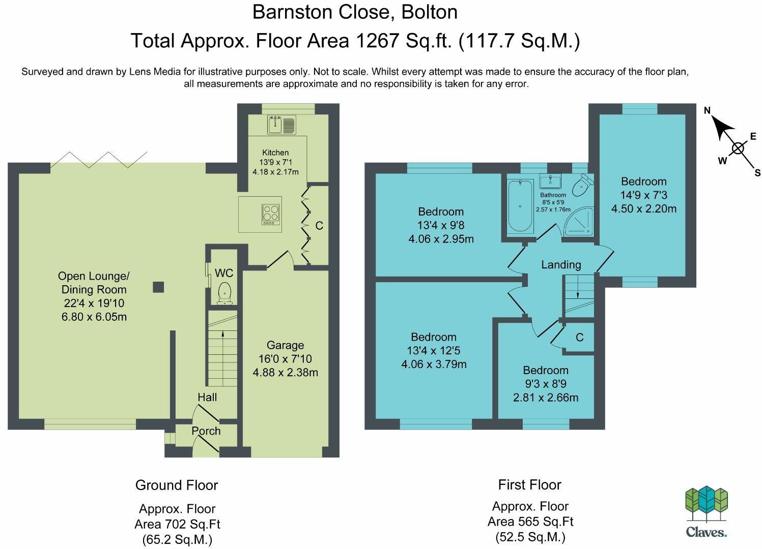 Barnston Close, Bolton floorplan