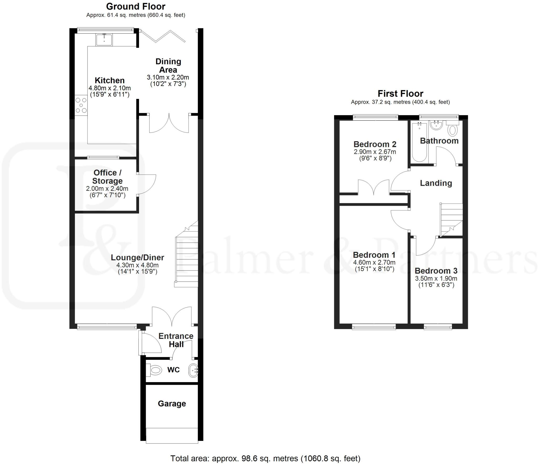 Sunrise Avenue, Chelmsford, Essex, CM1 floorplan