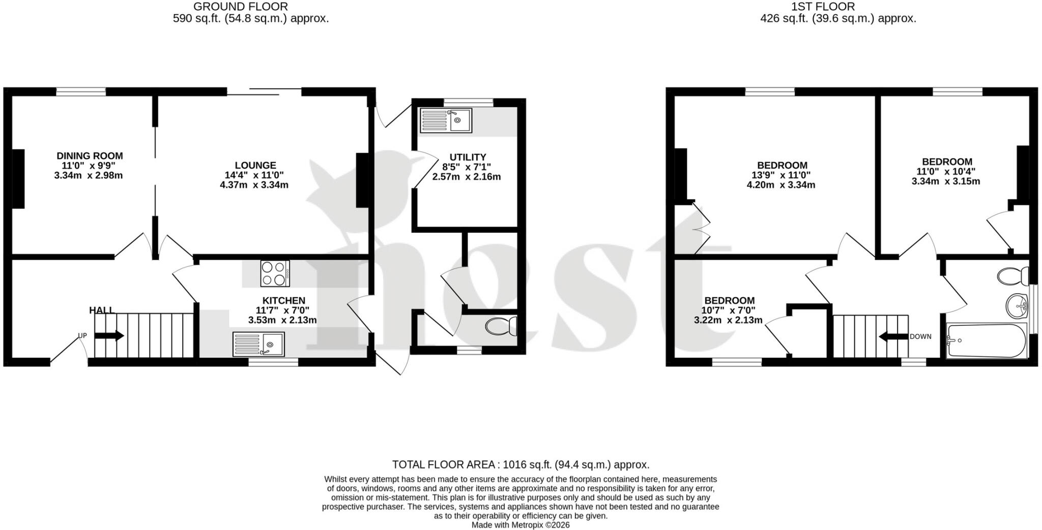 Smithy, Bishops Hull floorplan