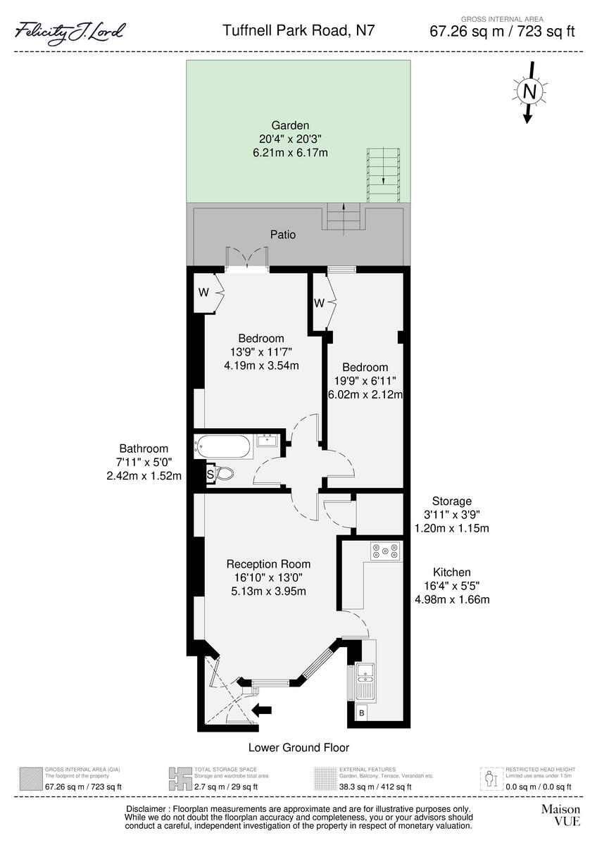 Tufnell Park Road, London N7 floorplan
