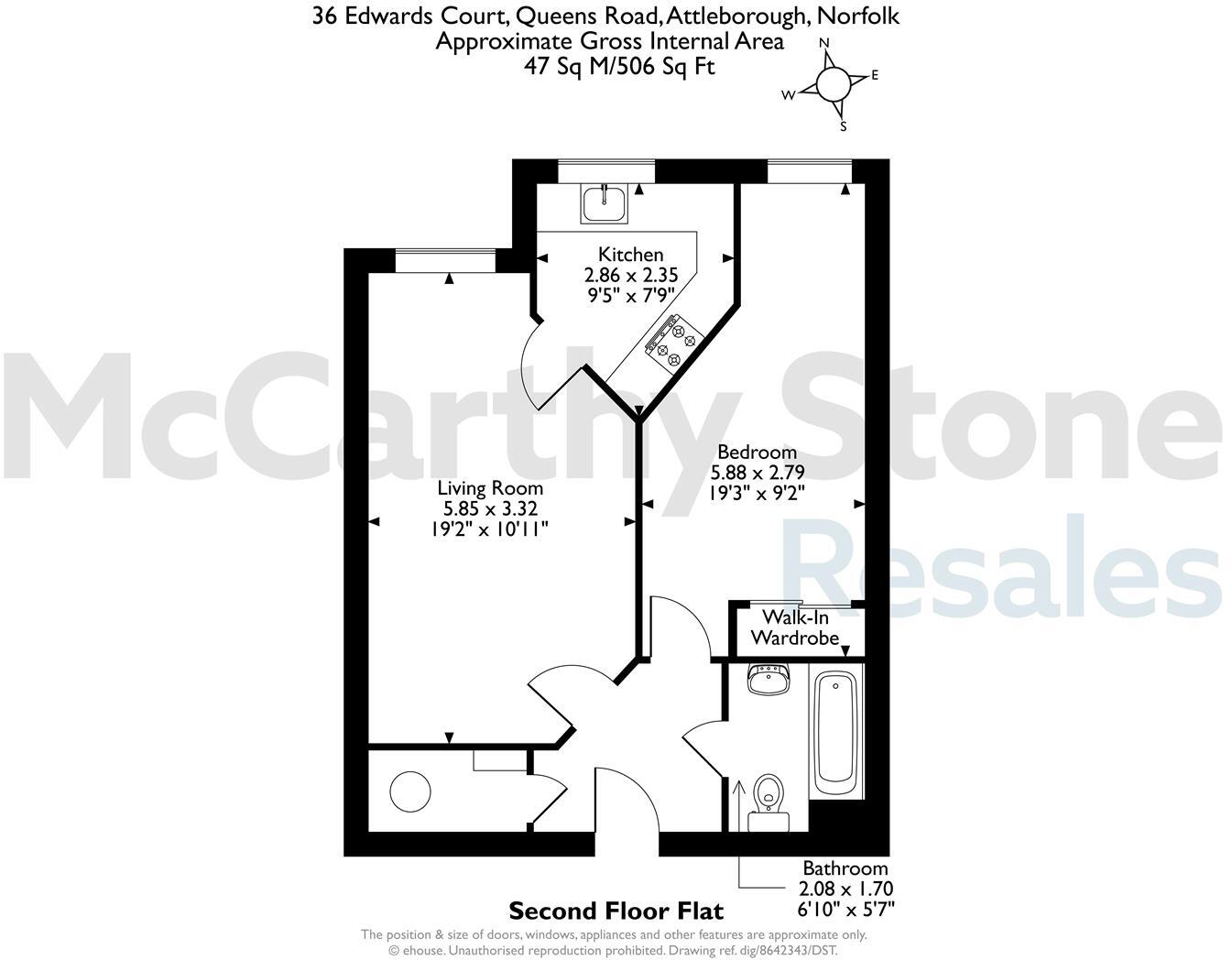 Edwards Court, Queens Road, Attleborough floorplan