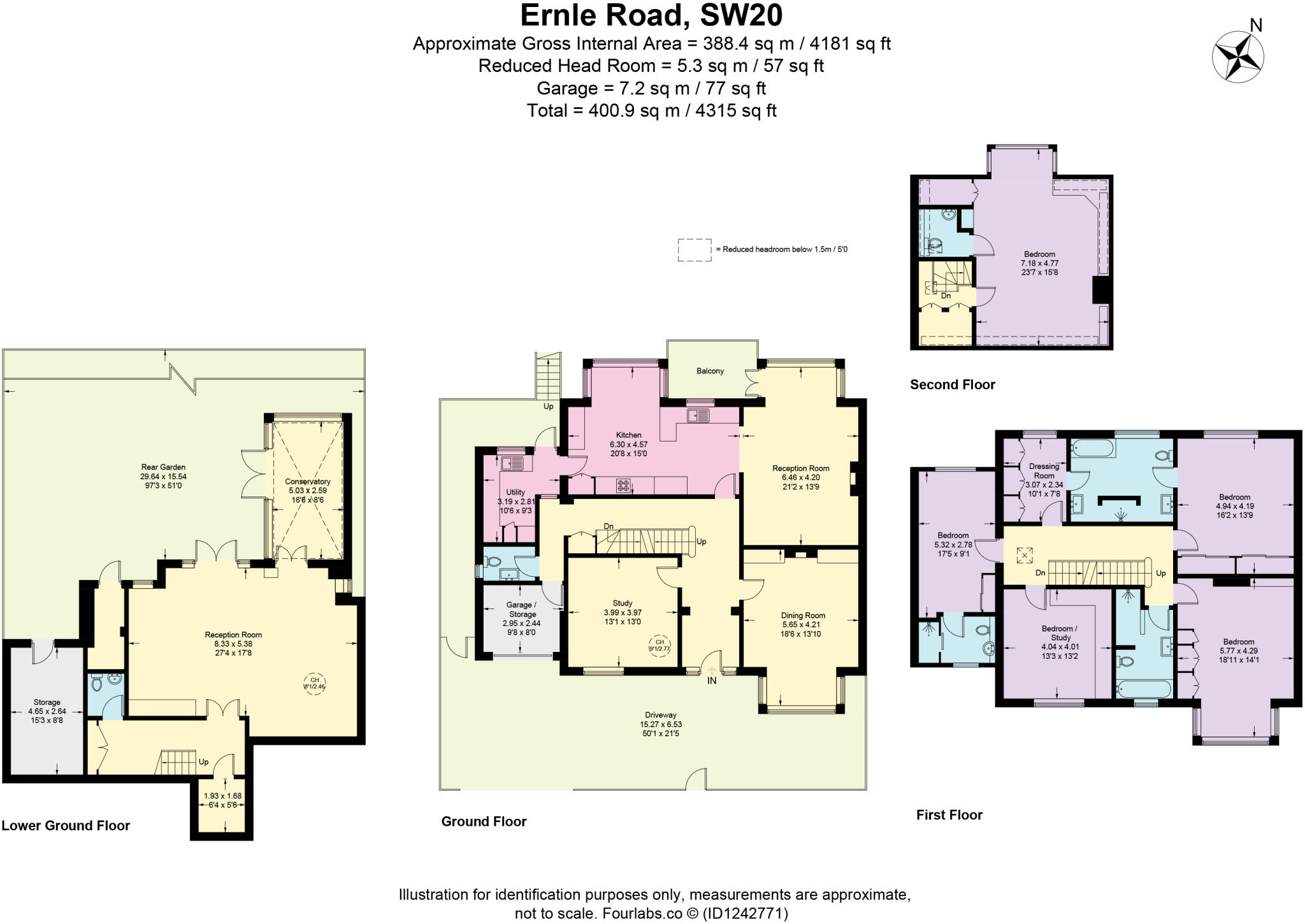 Ernle Road, Wimbledon, London, SW20 floorplan