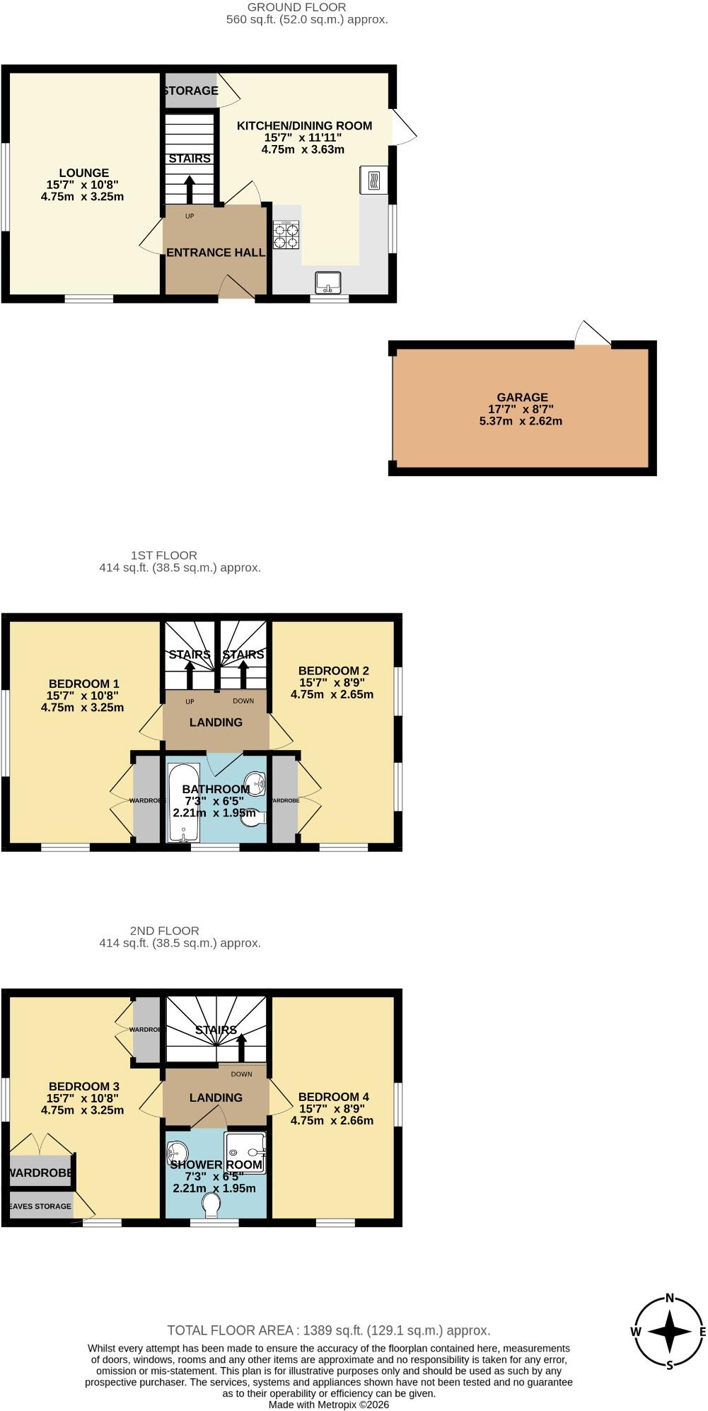 Wadham Place, Sittingbourne, Kent, ME10 4LZ floorplan