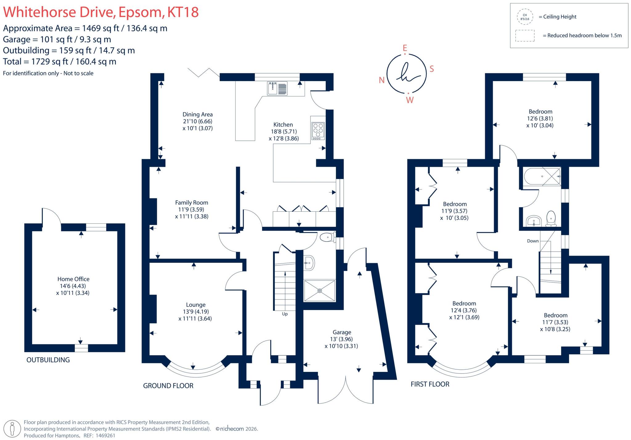 Whitehorse Drive, Epsom, KT18 floorplan