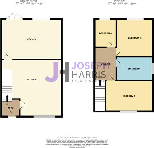 Woodlea, Coulby Newham, Middlesbrough floorplan