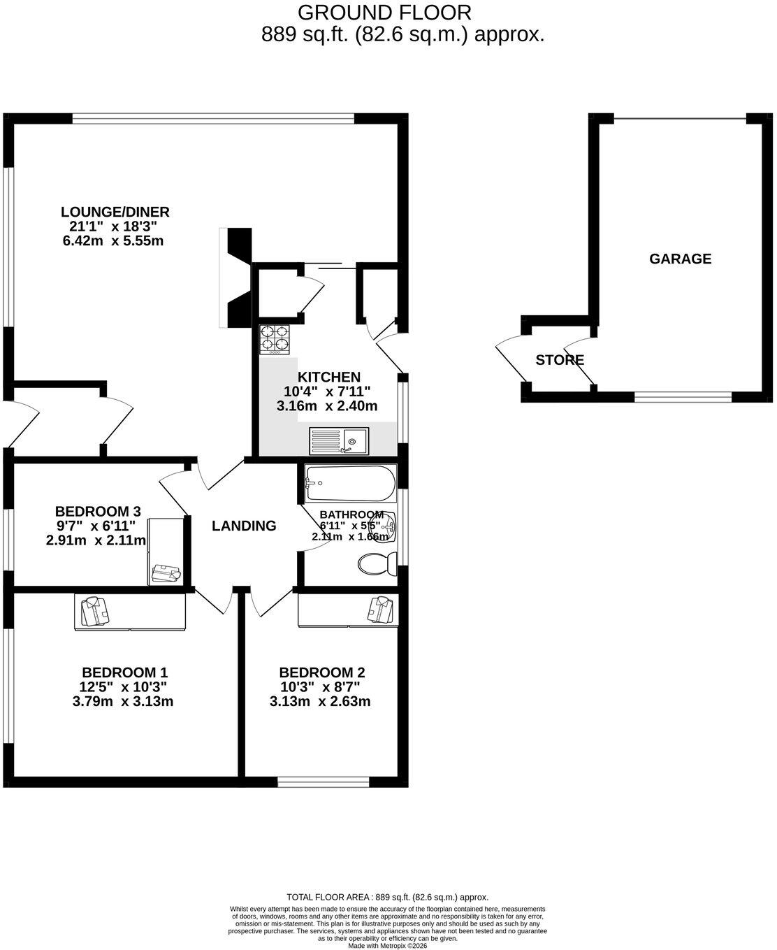 Eddowes Road, Barham, Ipswich, IP6 floorplan