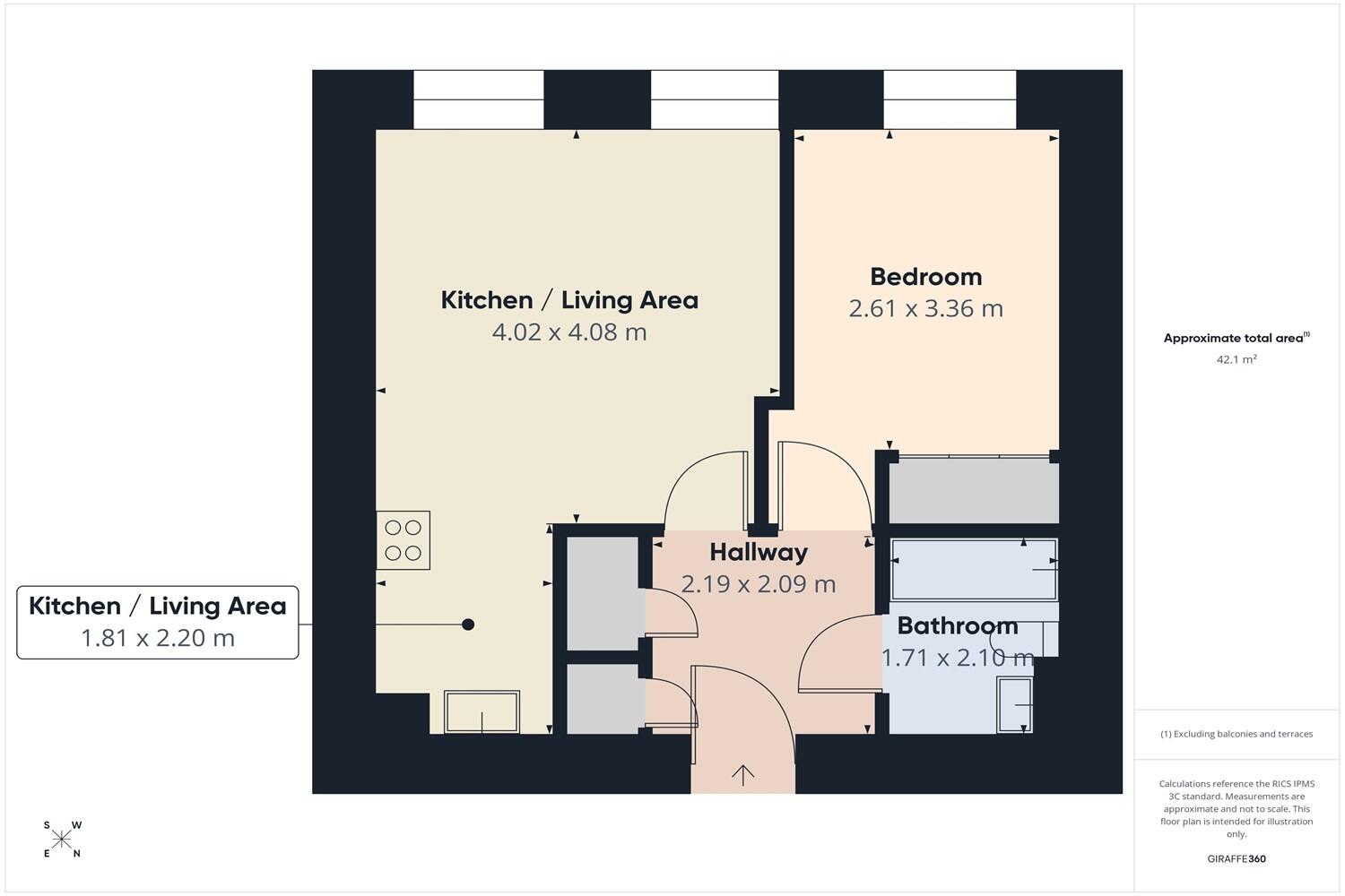 The Hicking Building, Queens Road floorplan