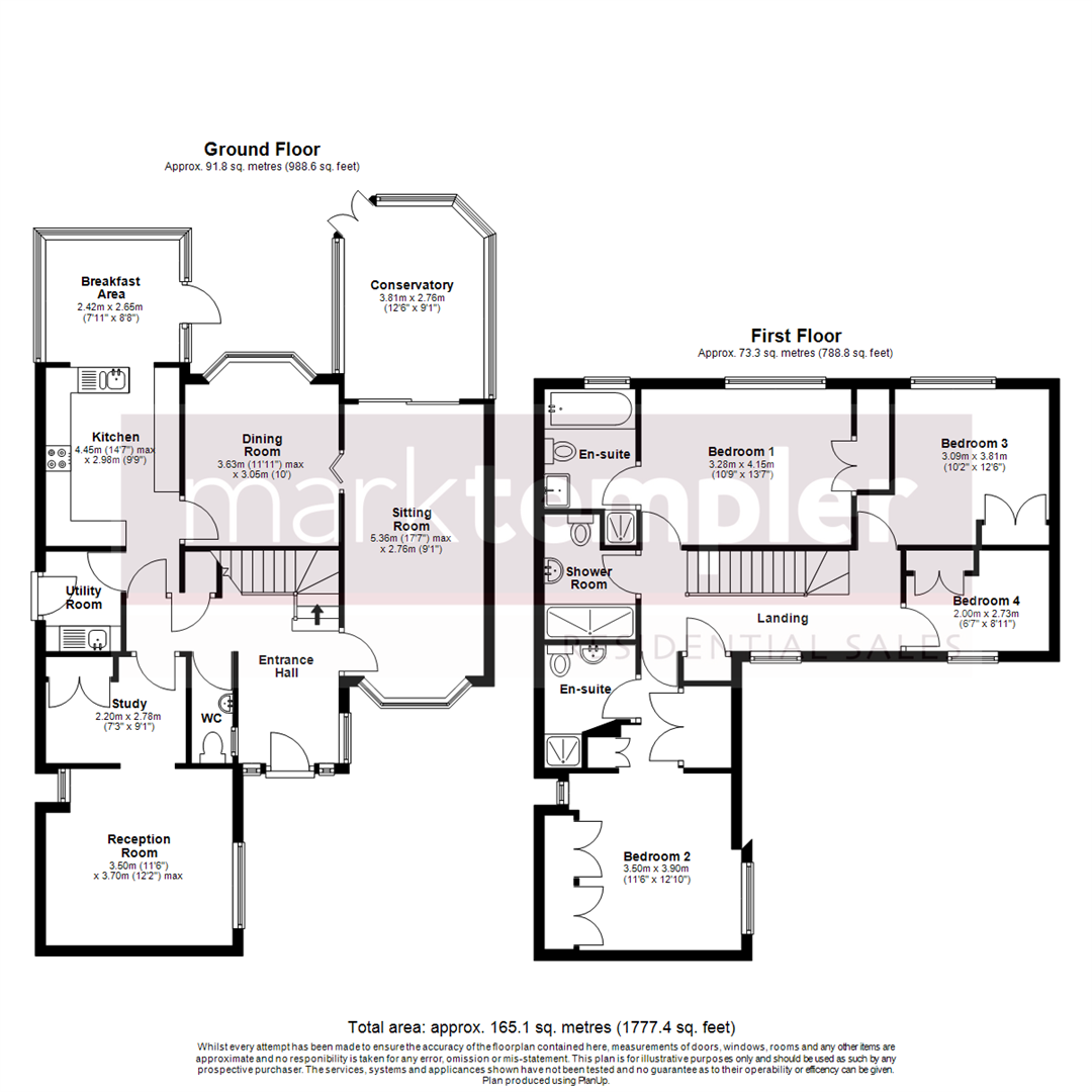 Extended residence situated within executive Yatton cul de sac floorplan