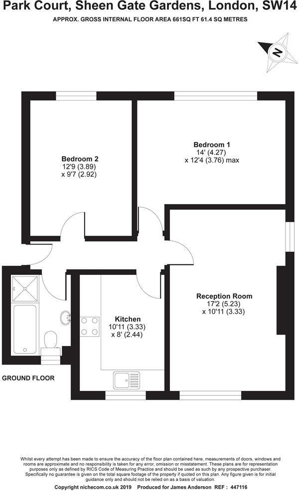 Sheengate Gardens, East Sheen, SW14 floorplan
