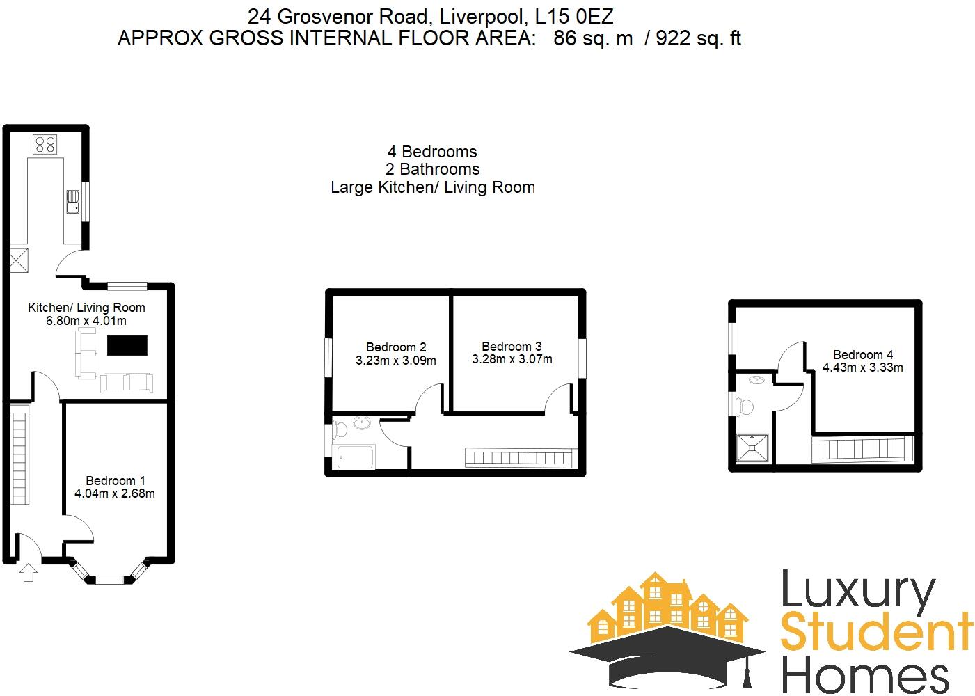 Grosvenor Road, Liverpool floorplan