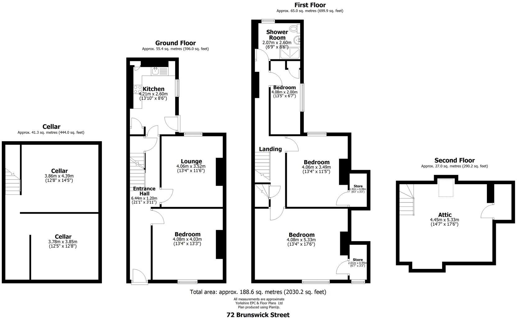 Brunswick Street, Sheffield floorplan