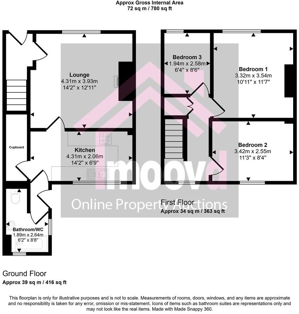 Pelaw Crescent, Chester Le Street floorplan