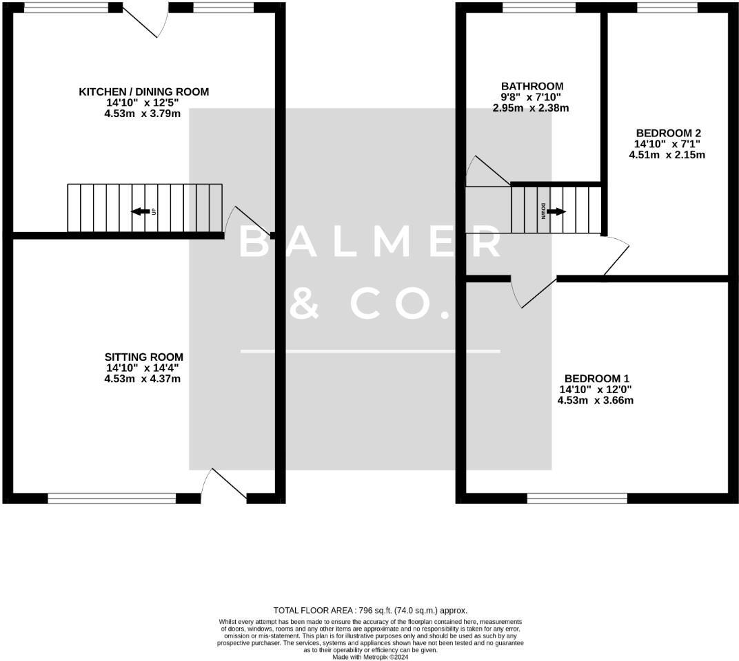 Milton Street, Leigh, WN7 floorplan