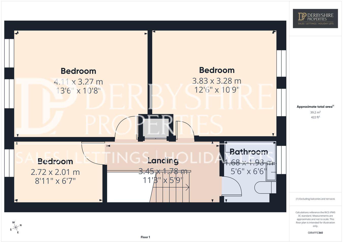 Tower Close, Somercotes, Alfreton, DE55 floorplan