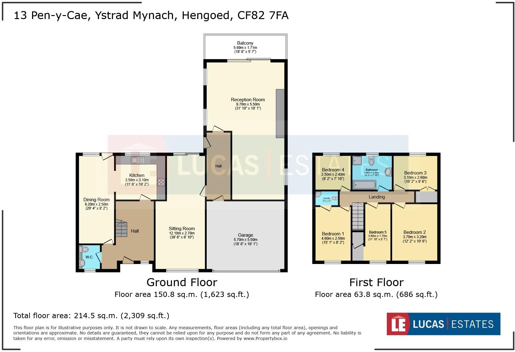 Pen-y-cae, Ystrad Mynach floorplan