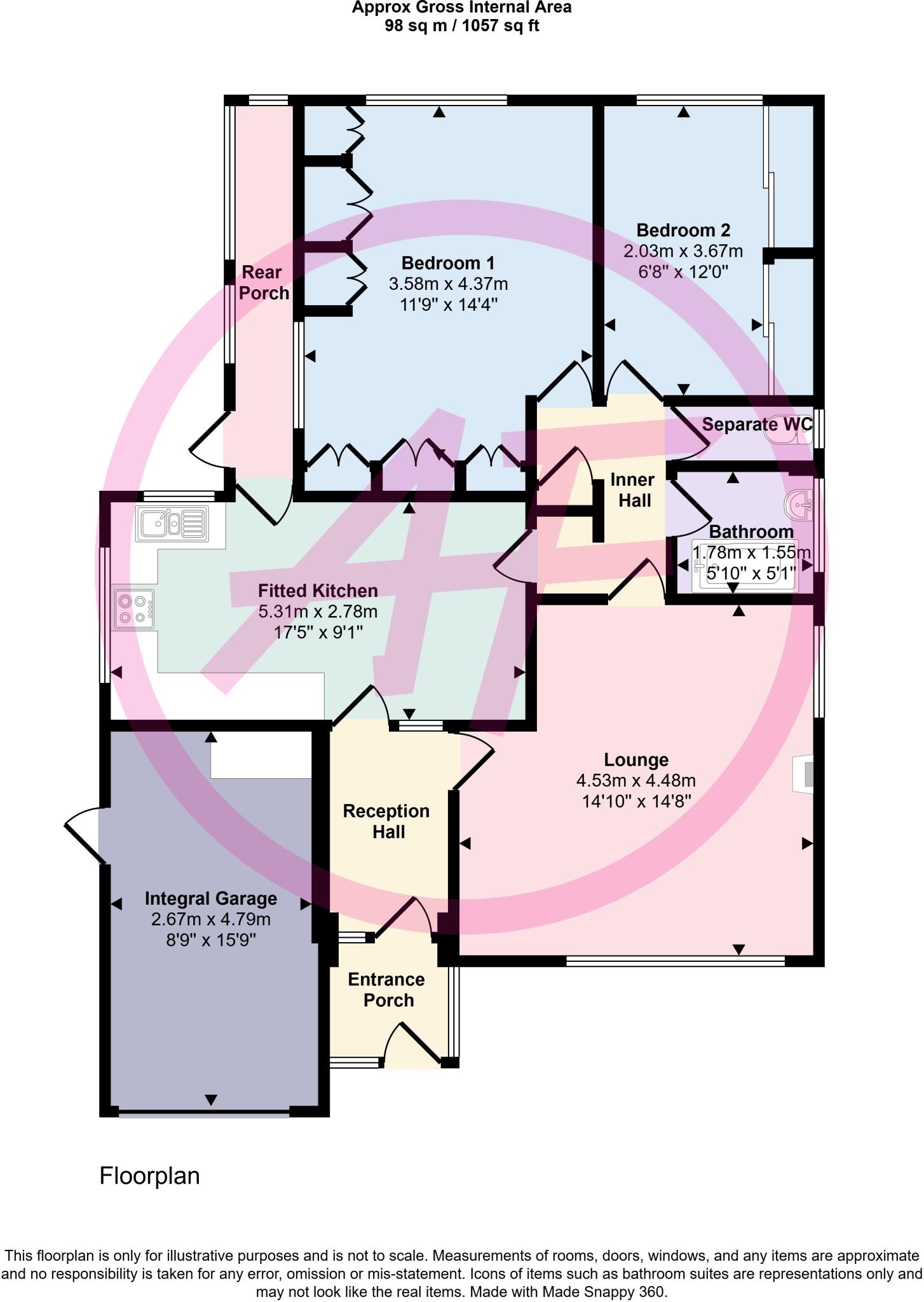 Penrhyn Beach West, Penrhyn Bay, Llandudno, Conwy, LL30 floorplan
