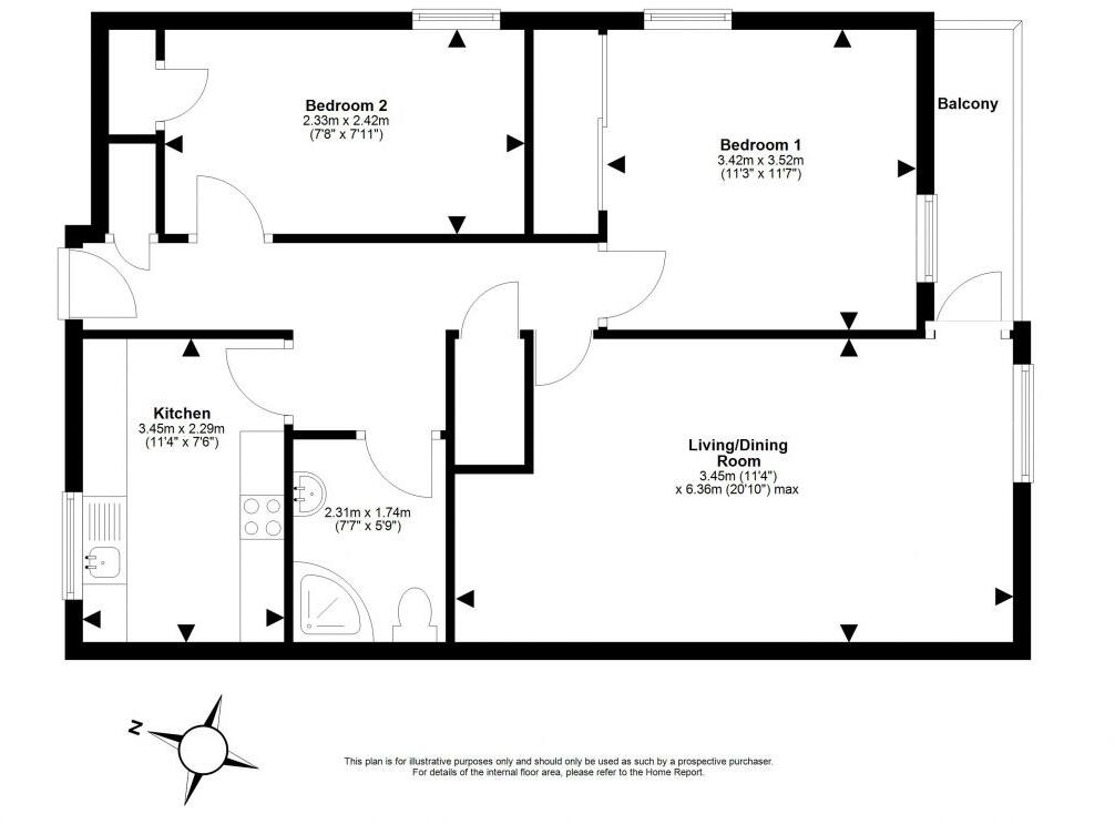9 The Fairways, Musselburgh, EH21 6SN floorplan