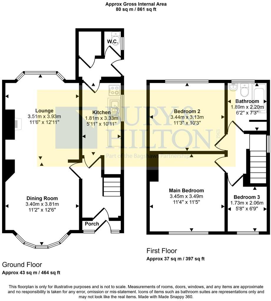 Ashbourne Road, Leek floorplan