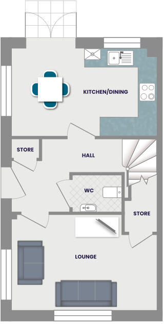 Westward Green, Monarch Way,
Willington, 
DL15 0UT floorplan