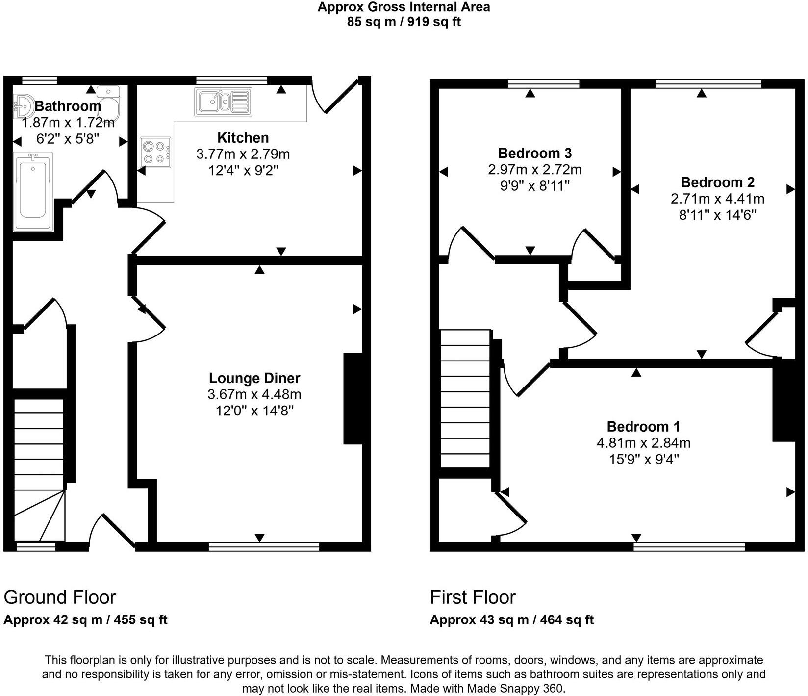 11 Donaldson Drive, Irvine, KA12 0QG floorplan