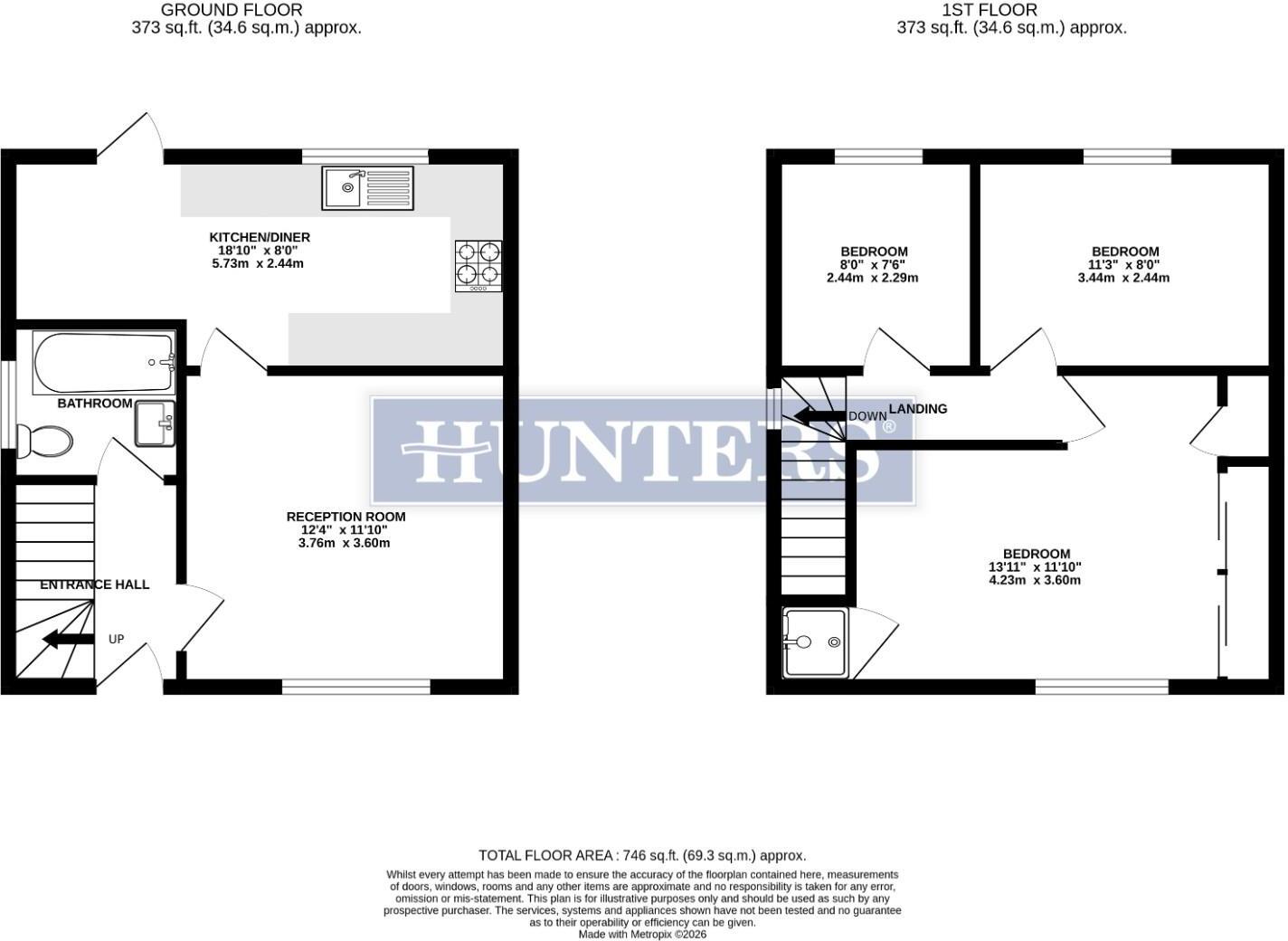 Minet Drive, Hayes floorplan