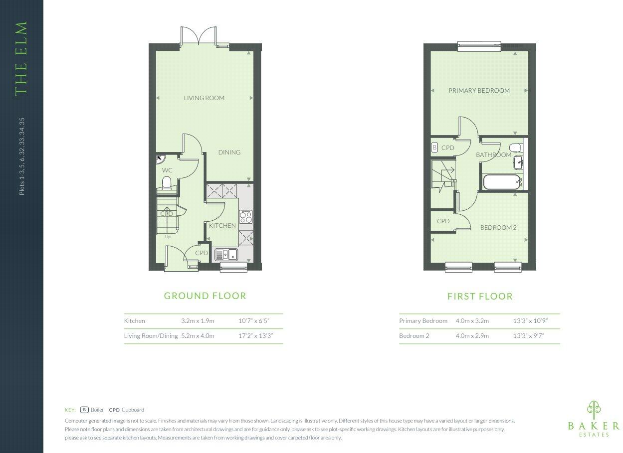 Plot 33 The Elm, The Acorns, Hayne Farm, Hayne Lane, Gittisham, Devon, EX14 floorplan