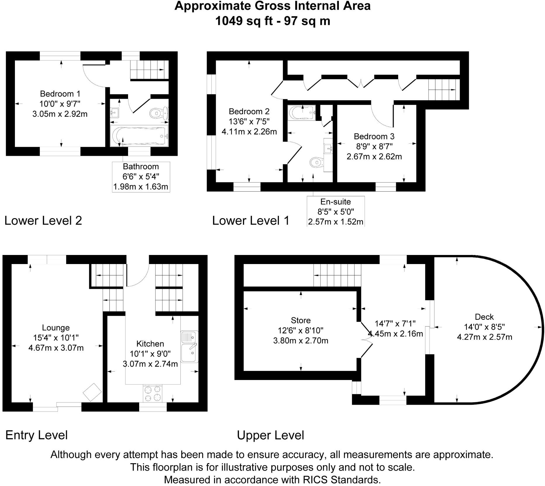 Chertsey Road, Chertsey, Surrey, TW17 floorplan