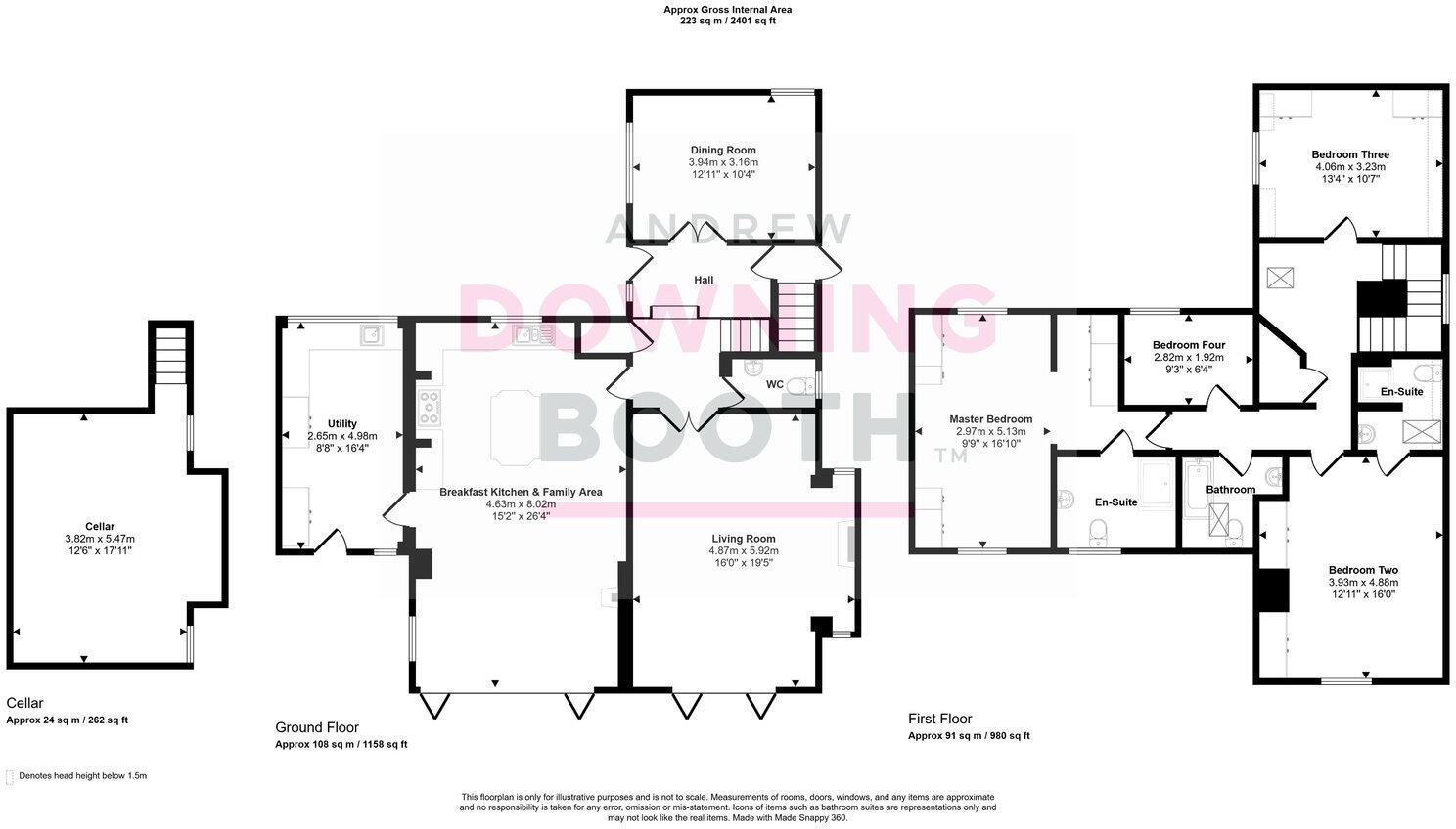 Fosseway Lane, Lichfield - With Over 4.5 Acres Of Gardens & Field floorplan