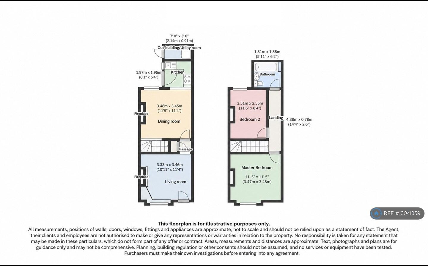 Melrose St, Nottingham, NG5 floorplan