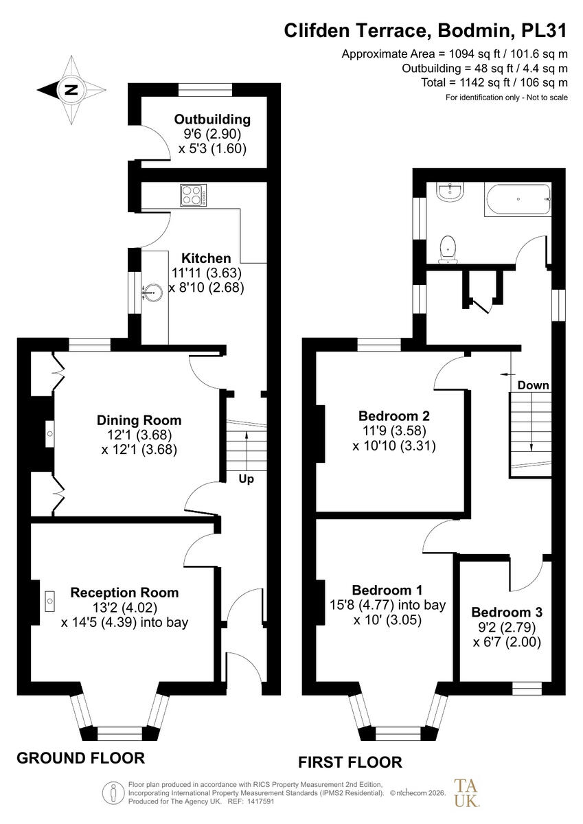 Clifden Terrace, Bodmin, PL31 floorplan