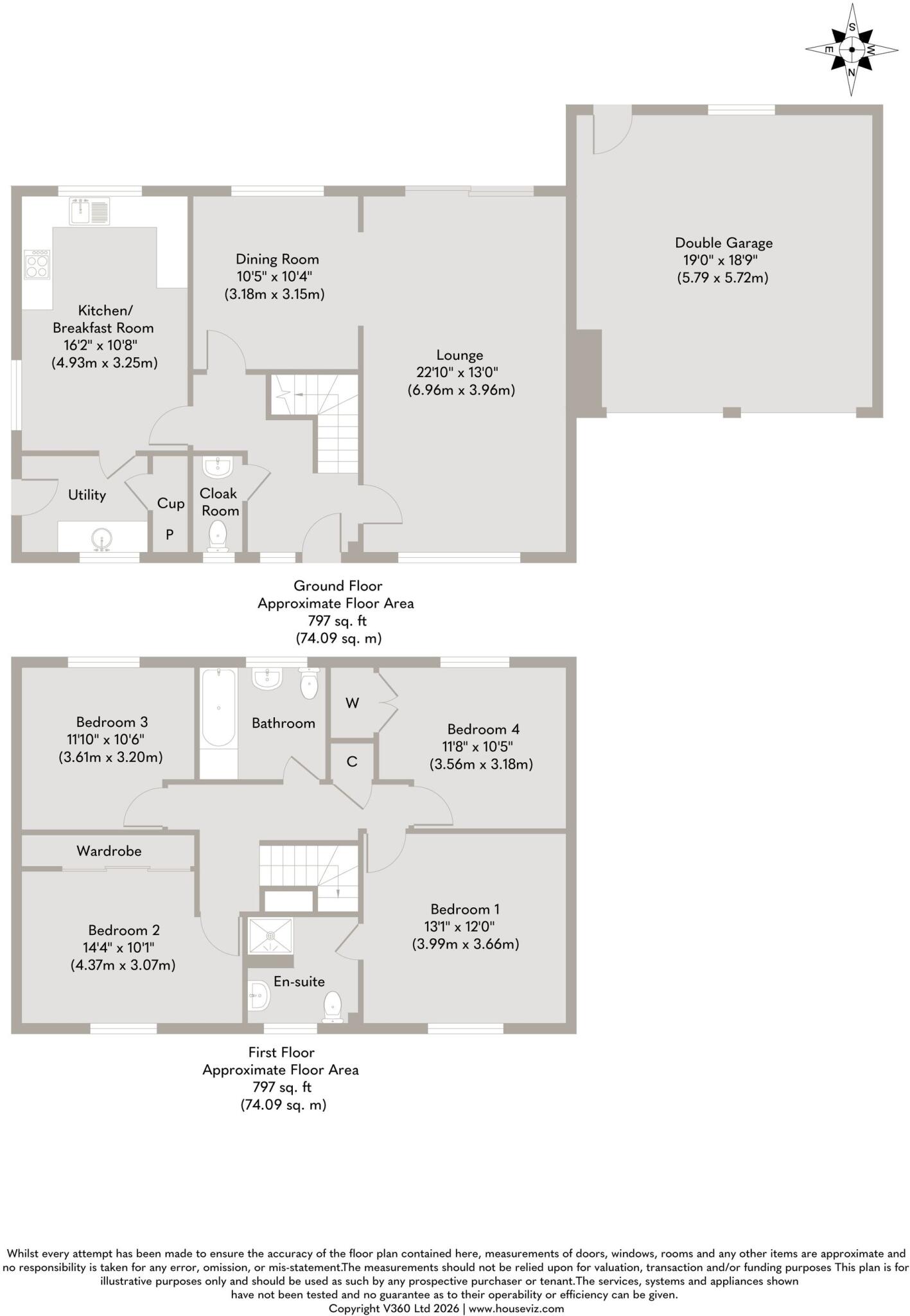 A Modern Corner-Plot Home with Countryside and Church Views in Cantley floorplan