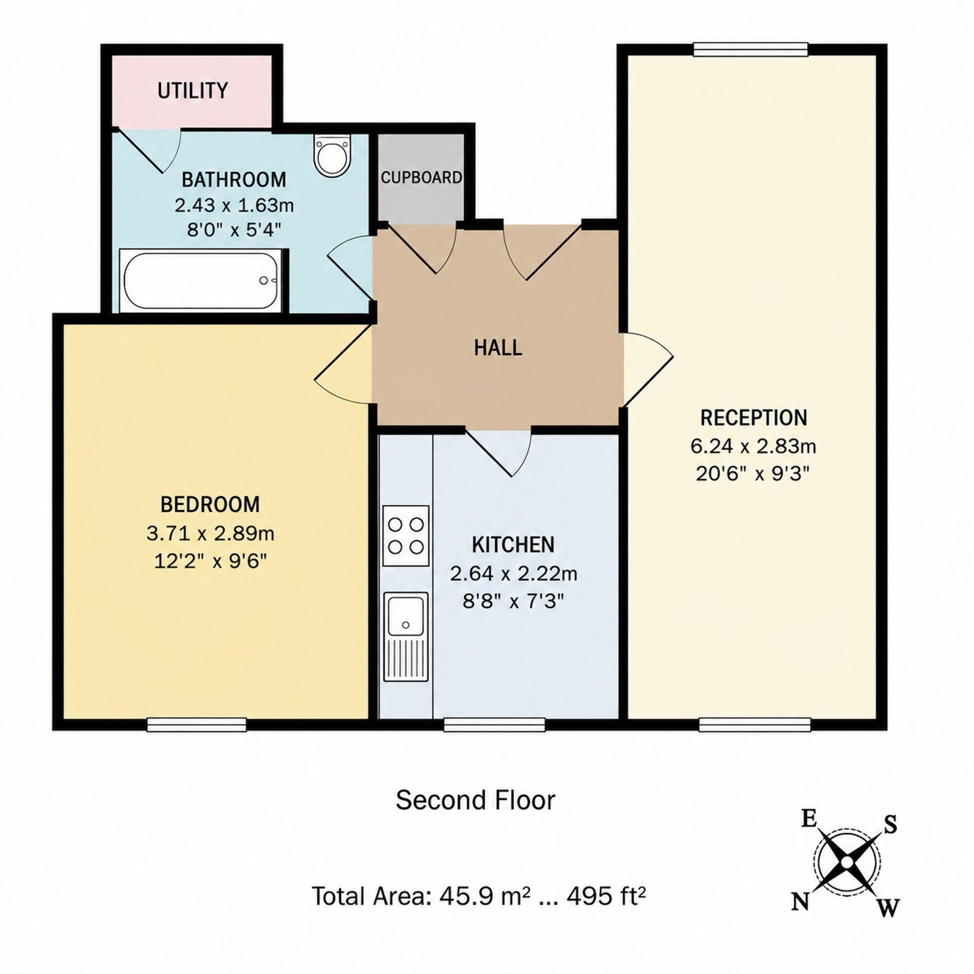 West End Lane, Alban Court West End Lane, EN5 floorplan