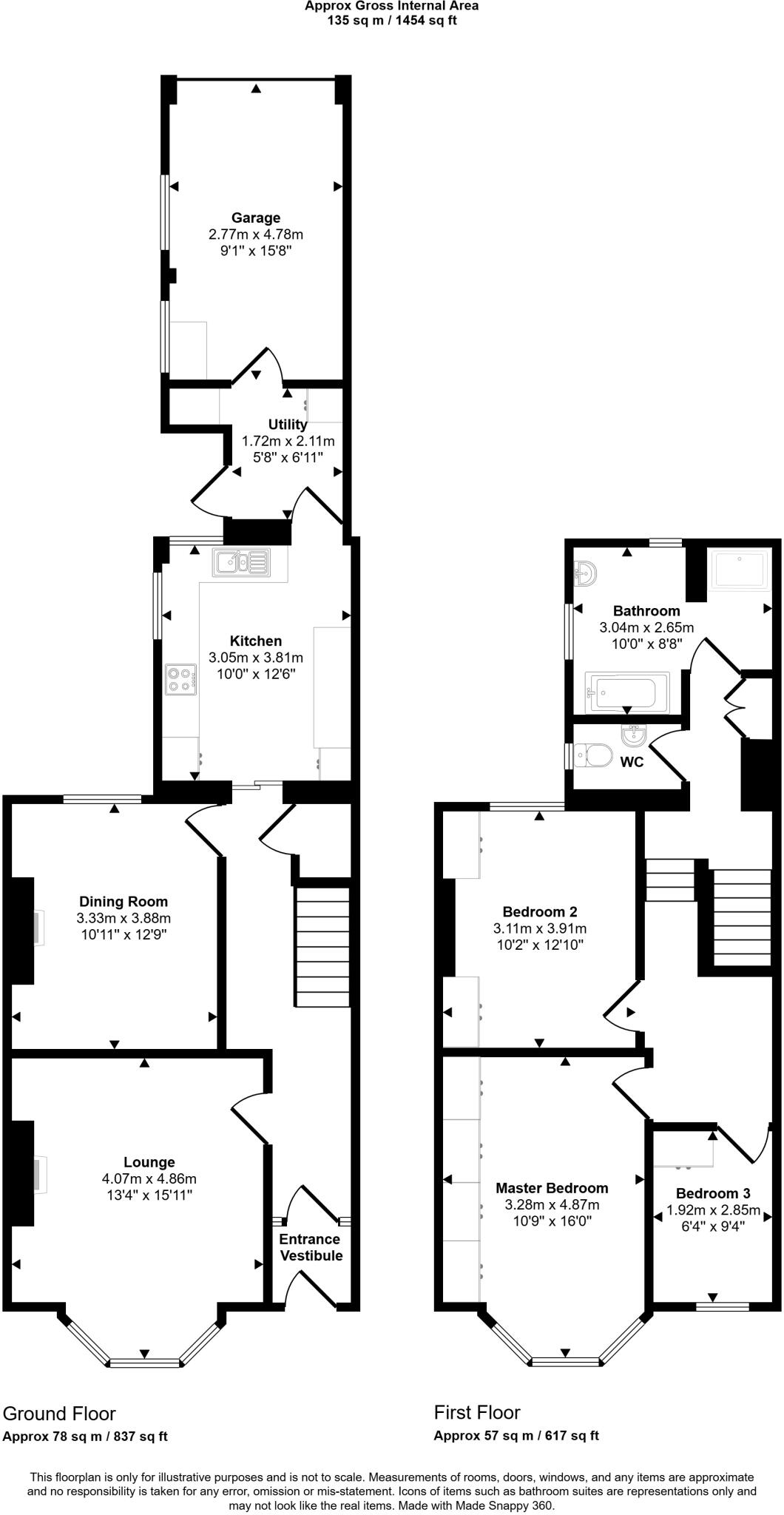 Beacon Street, Low Fell, Gateshead, Tyne and Wear, NE9 5XN floorplan