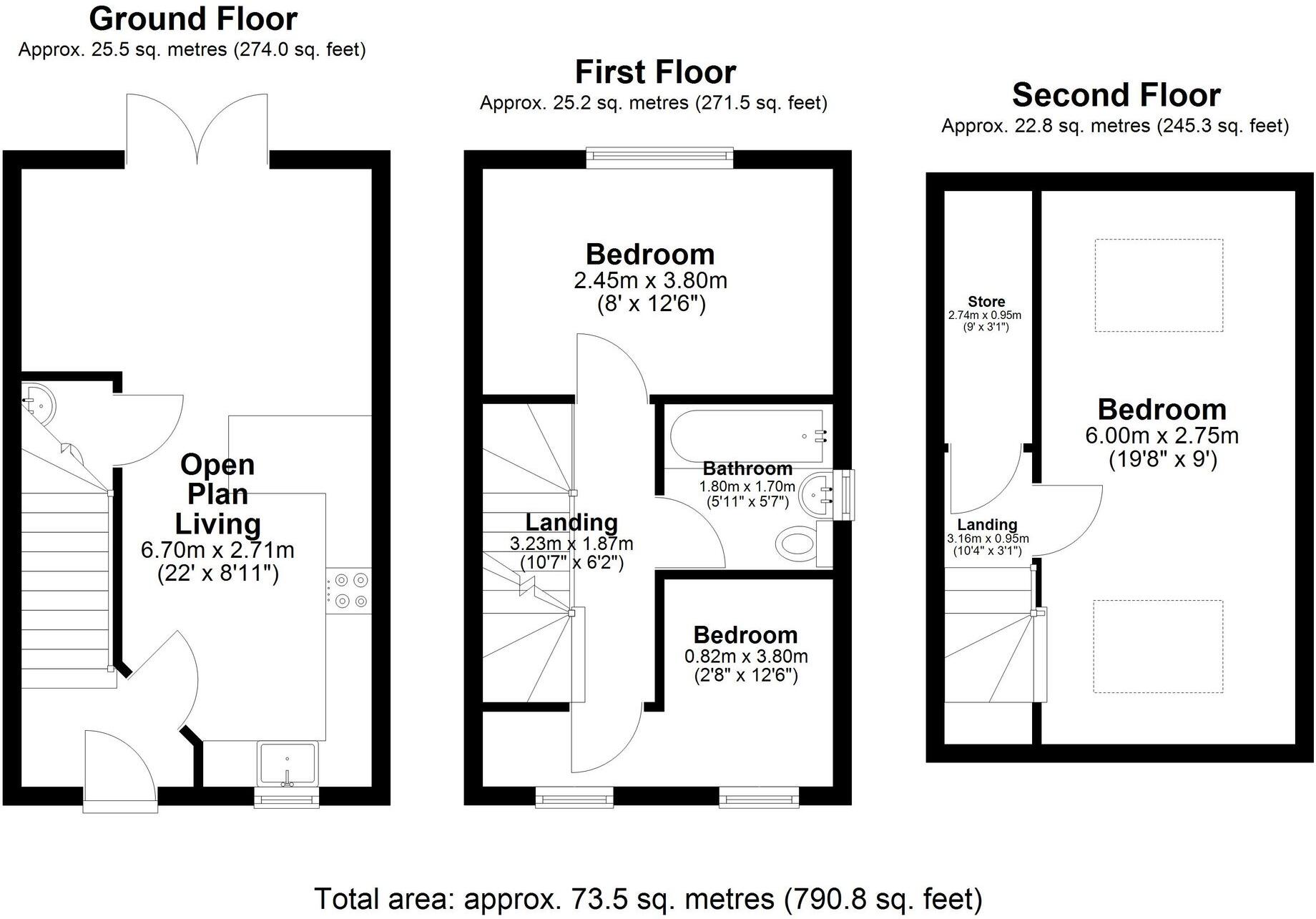 Chestnut Avenue, Blackburn, BB1 floorplan