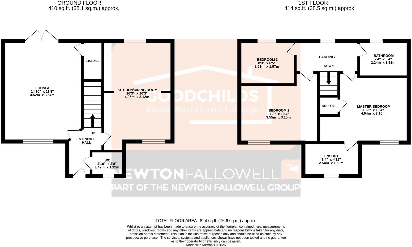 George Treglown Grove, Bucknall Grange, Bucknall floorplan