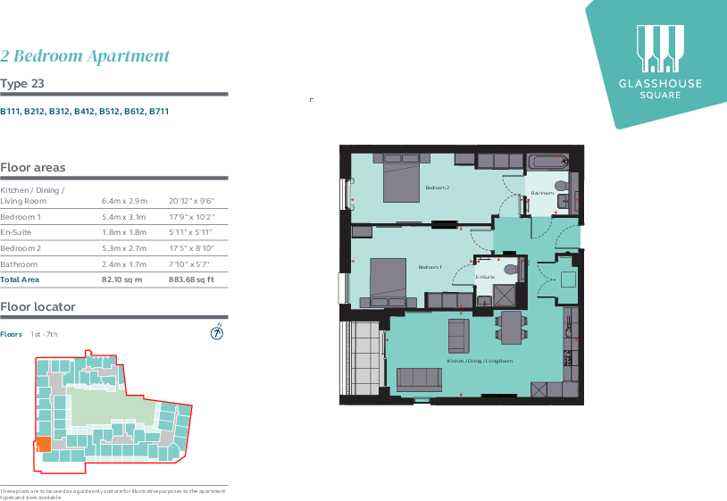 Glasshouse Square, Bristol Bristol BS1 floorplan