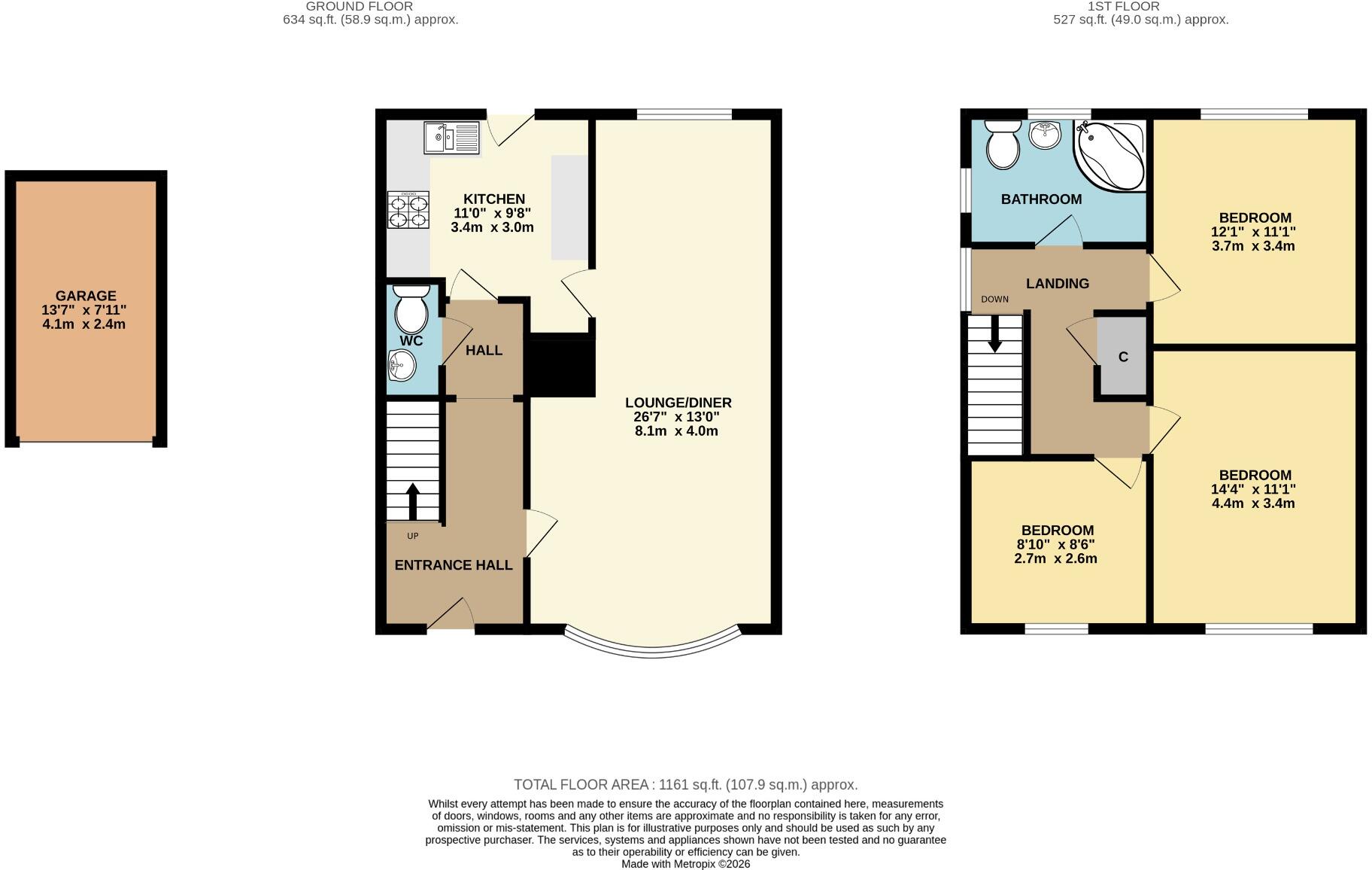 Wordsworth Green, Malvern, Worcestershire, WR14 2UG floorplan