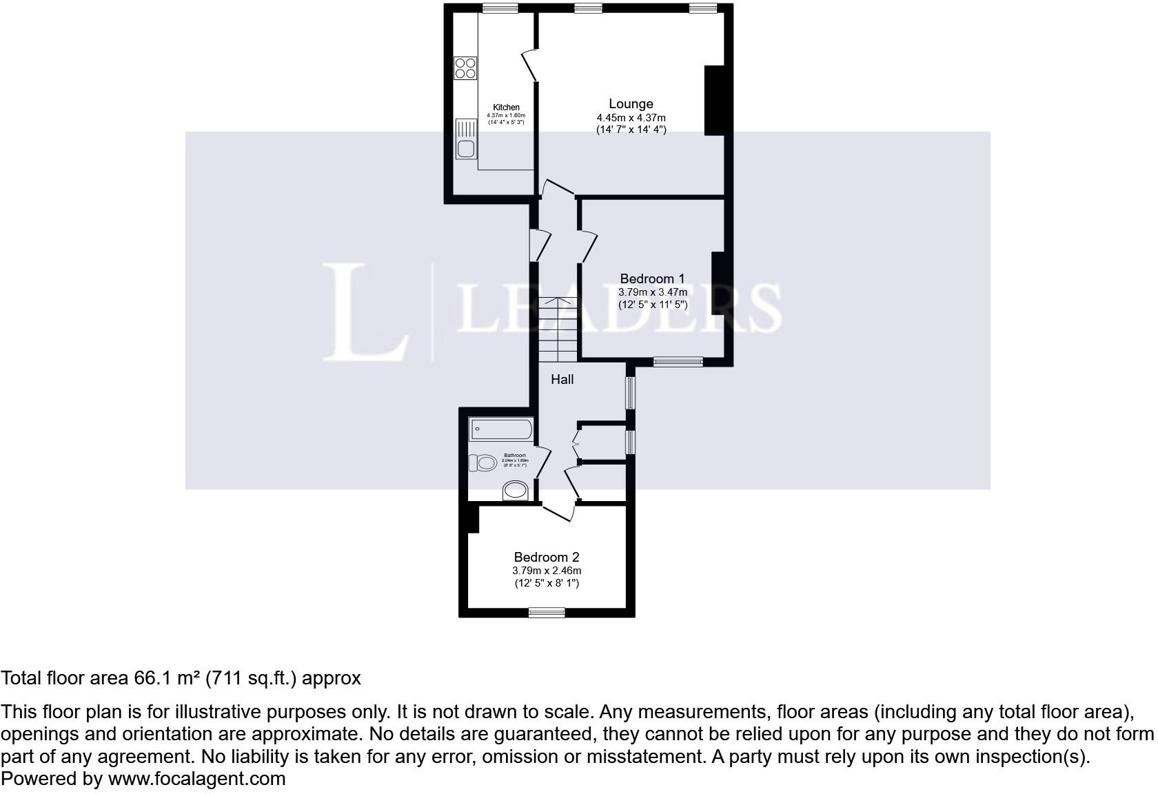 Second Floor Flat, 5 Albert Road, Bognor Regis, PO21 floorplan