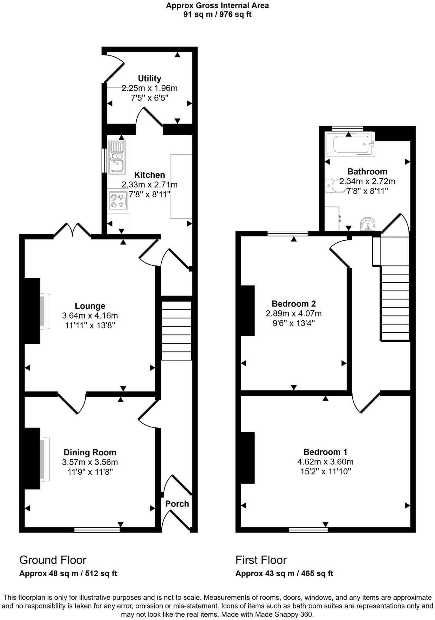 Margaret Street, Wigan, WN6 floorplan