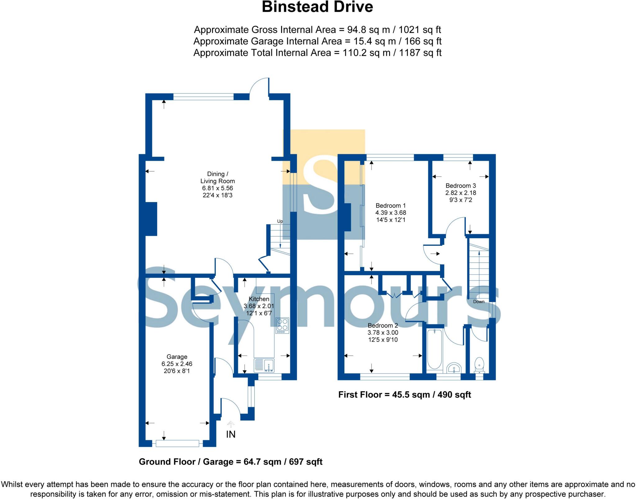 Binsted Drive, Blackwater, Camberley floorplan