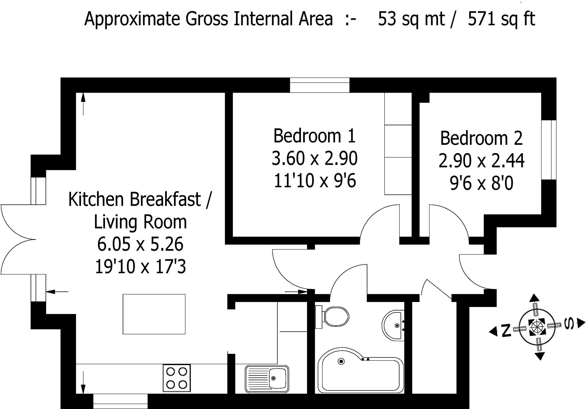 Newstead Road, Bournemouth, Dorset, BH6 floorplan
