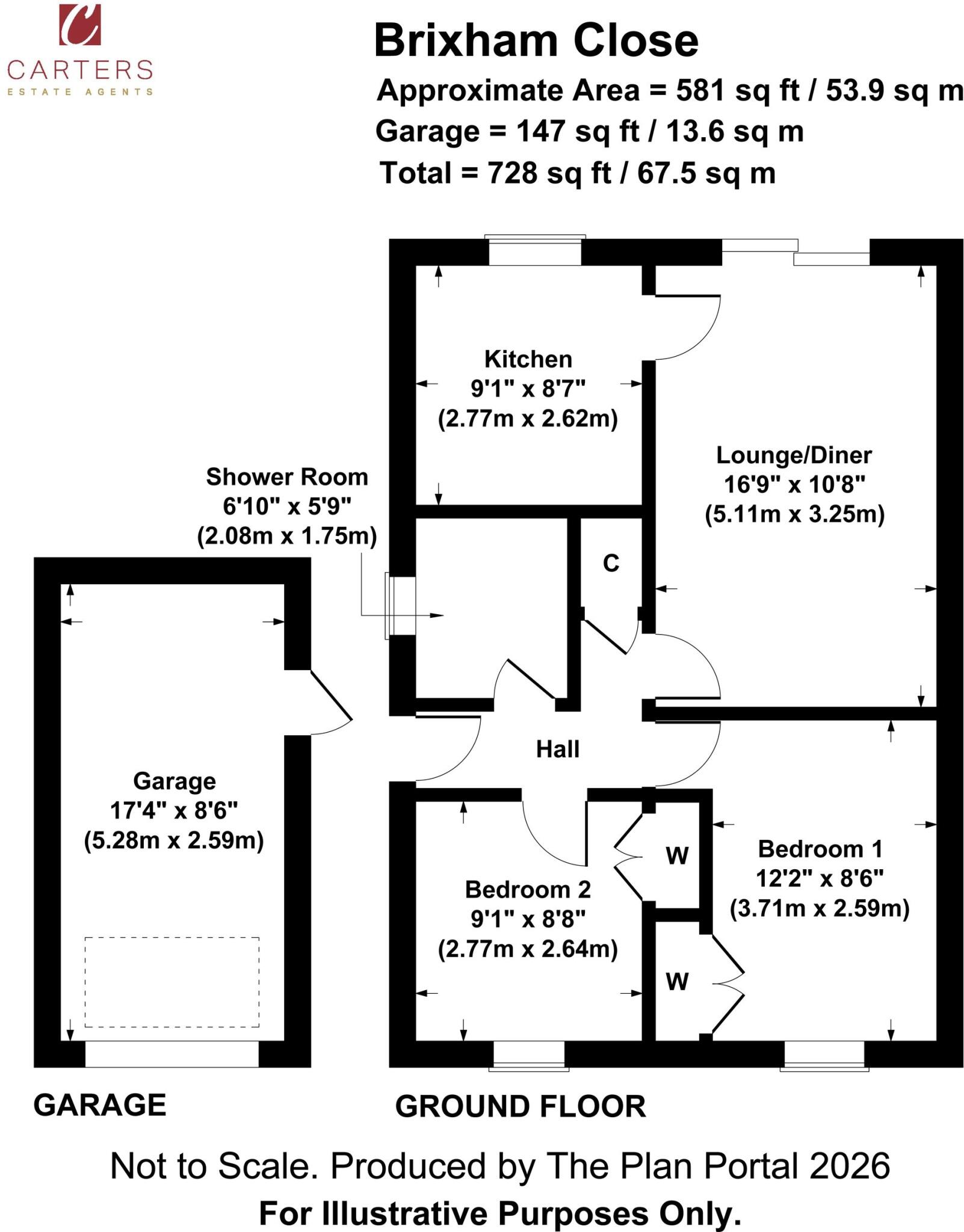Brixham Close, Nuneaton, CV11 floorplan