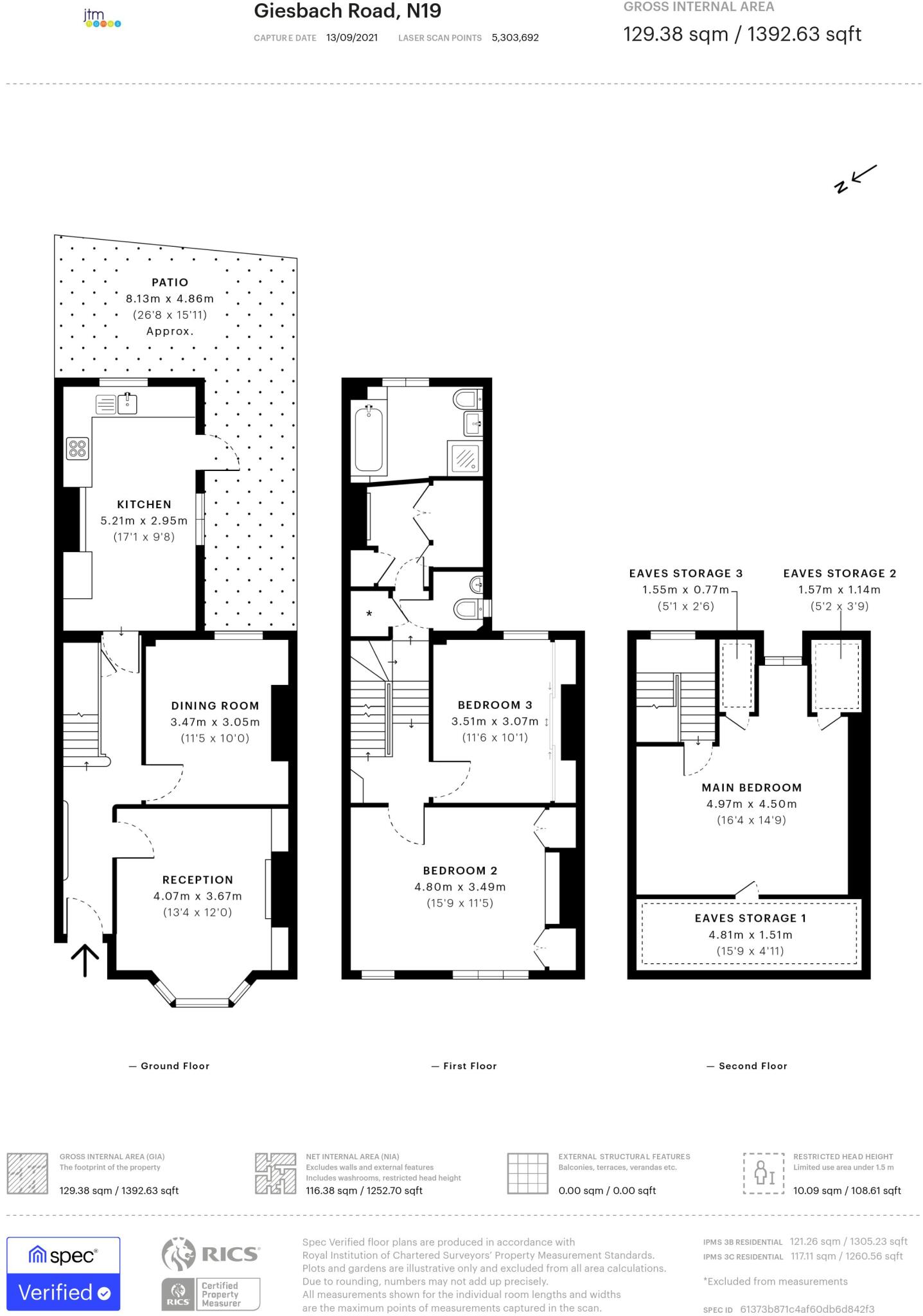 Giesbach Road, N19 floorplan