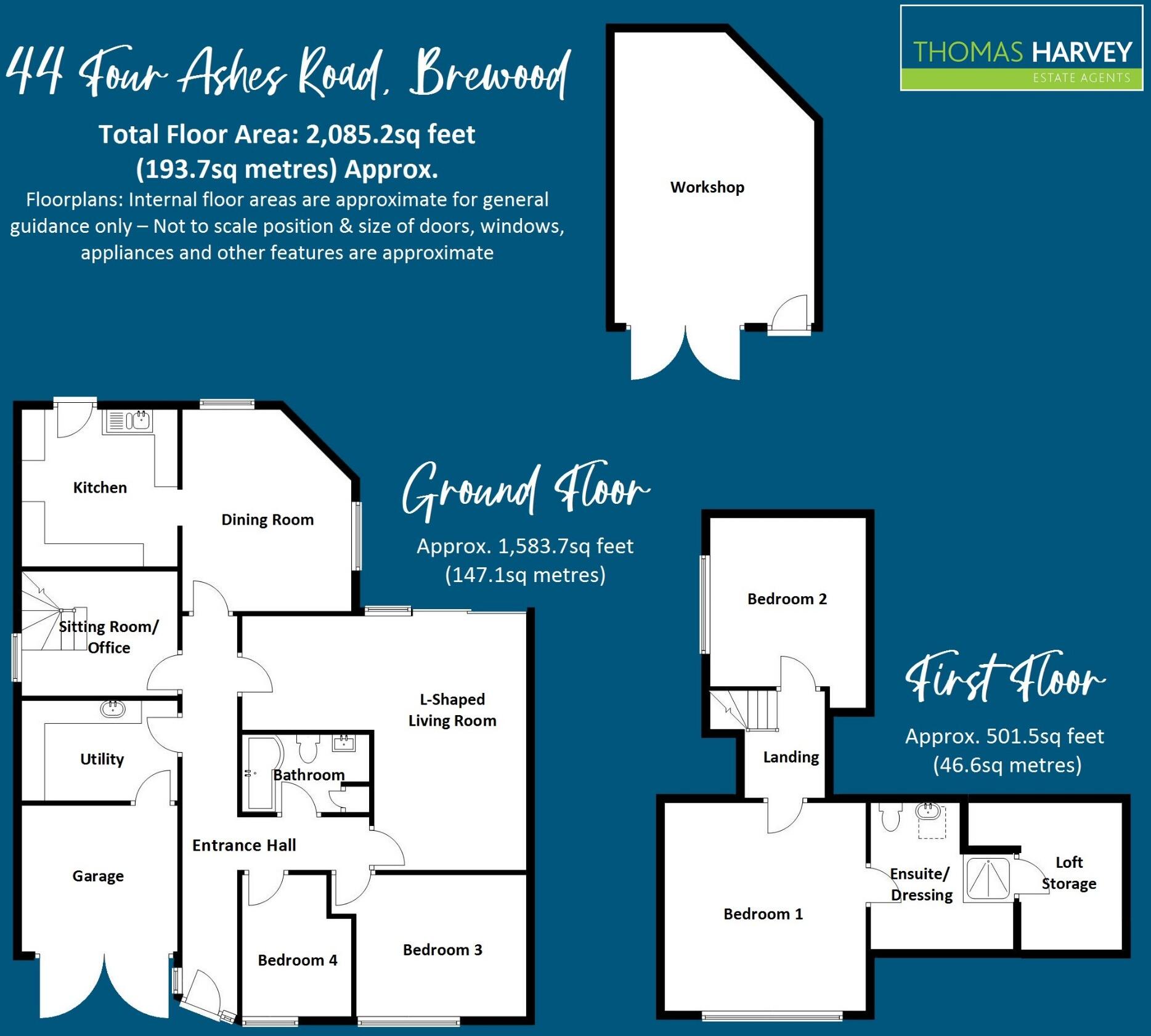 Four Ashes Road, Brewood, Stafford, ST19 floorplan