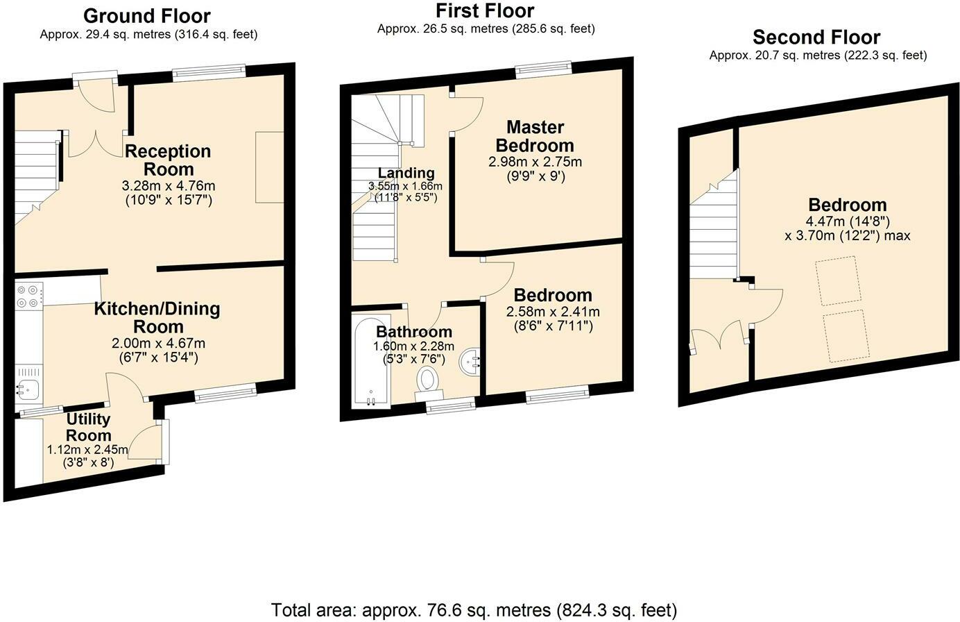 Terrace Road, Tideswell, Buxton floorplan
