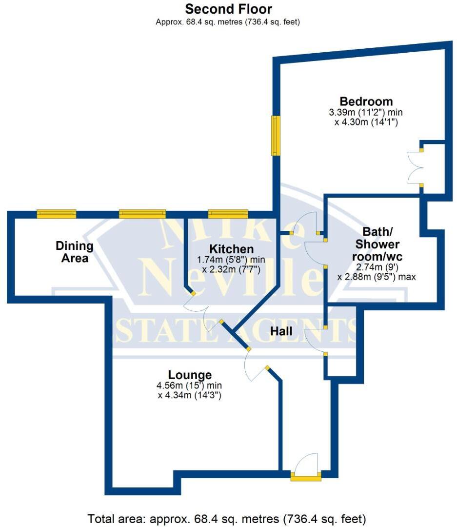 Townsend Court, High Street South, Rushden, NN10 0FR floorplan